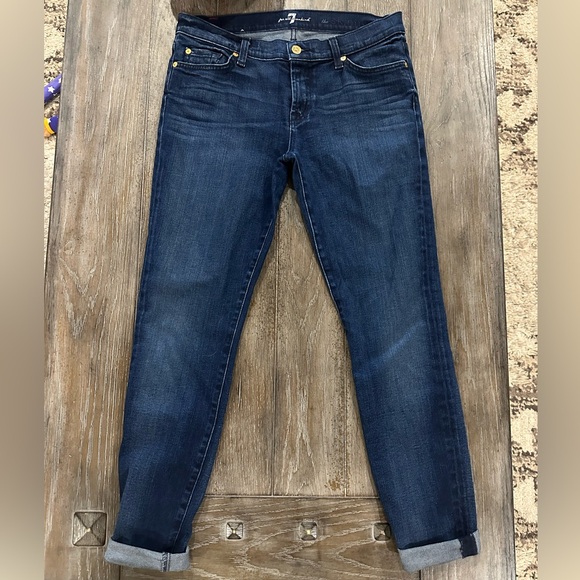 7 For All Mankind Indigo Skinny Jeans - Picture 2 of 12